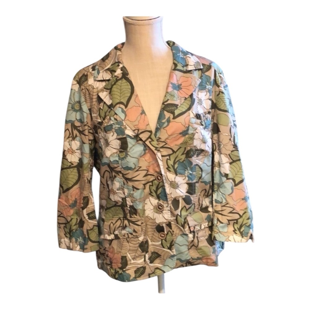 Tribal‎ Floral Blazer